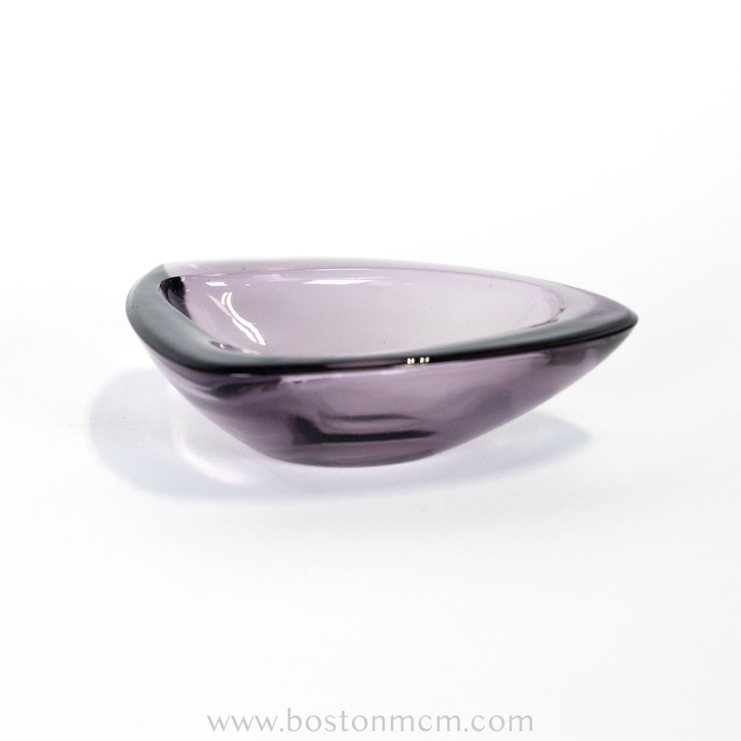 Purple Art Glass Dish by Vaclav Hanus for Jablonecke