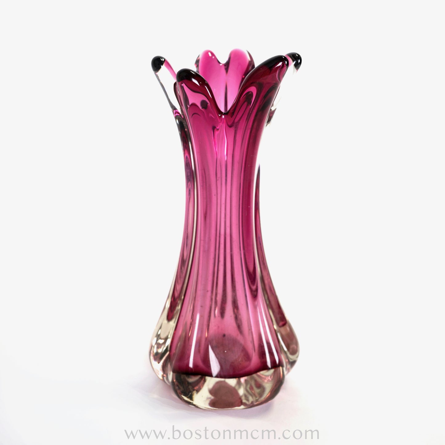 Art Glass Pink Vase #1