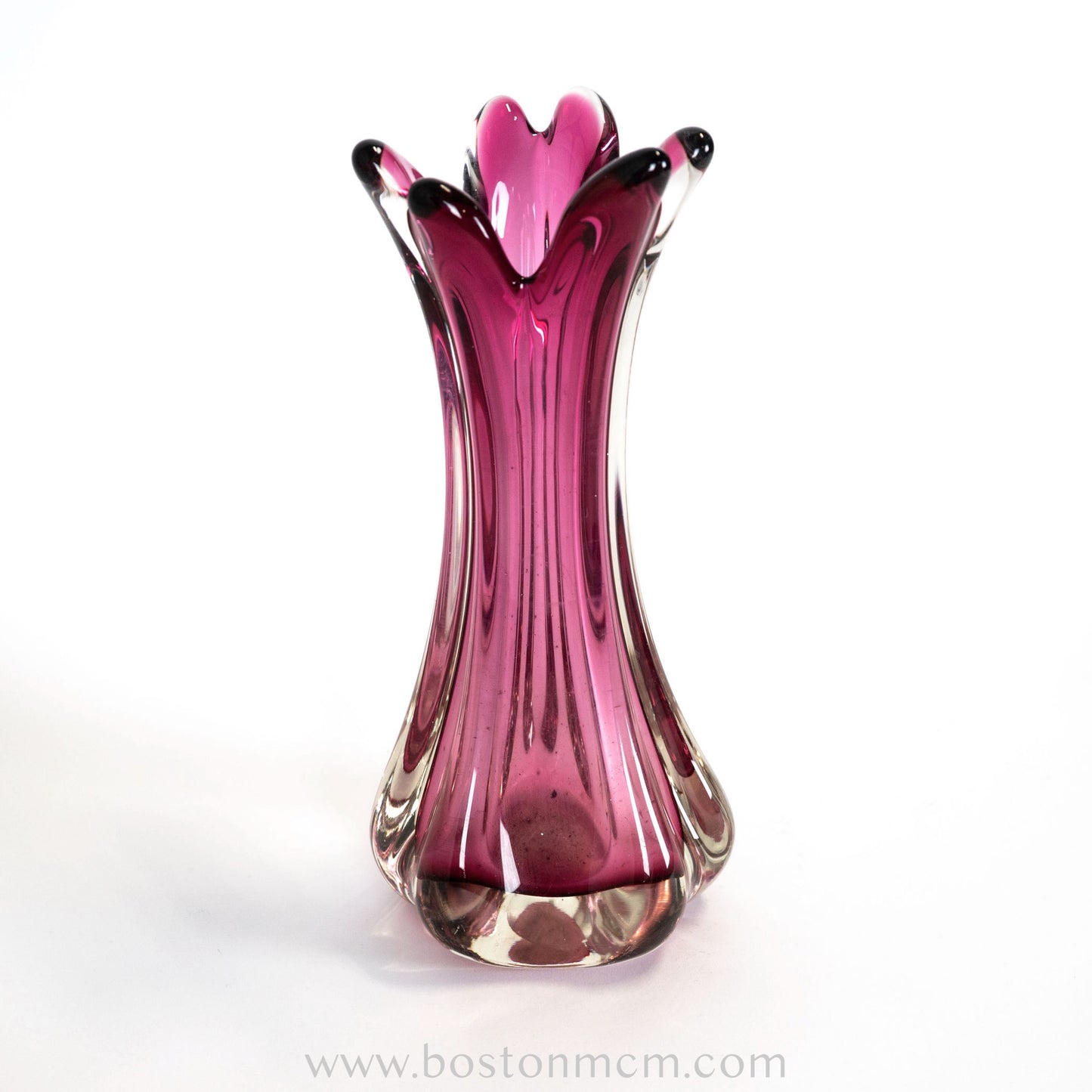 Art Glass Pink Vase #1