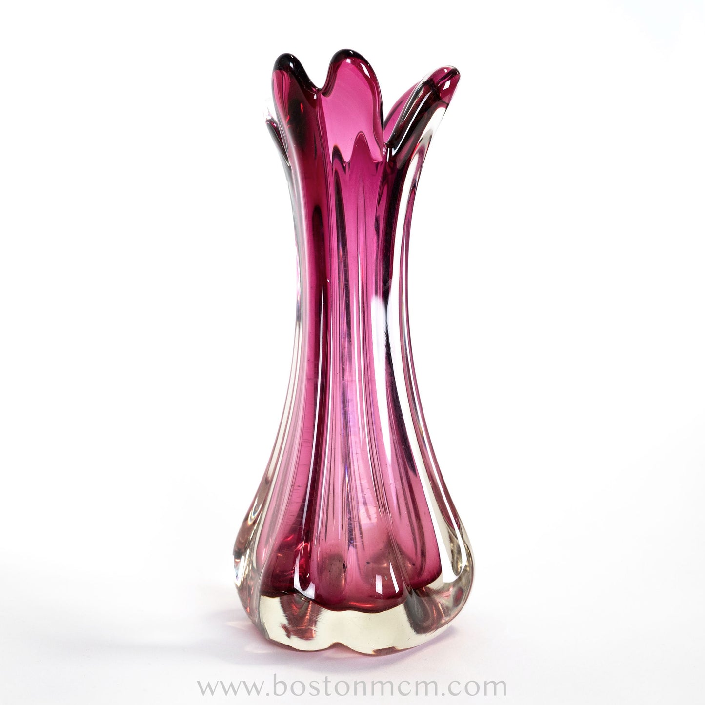 Art Glass Pink Vase #1