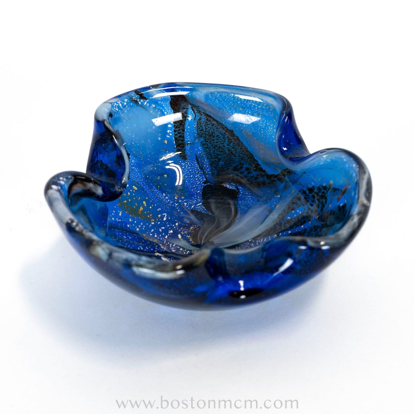 Italian Murano Art Glass Blue Bowl / Ash Tray