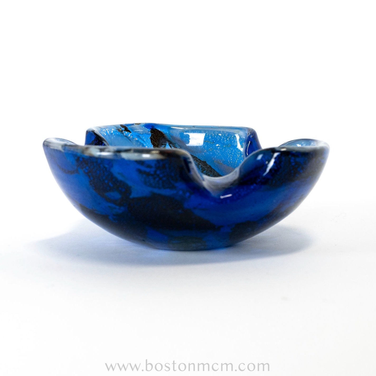 Italian Murano Art Glass Blue Bowl / Ash Tray