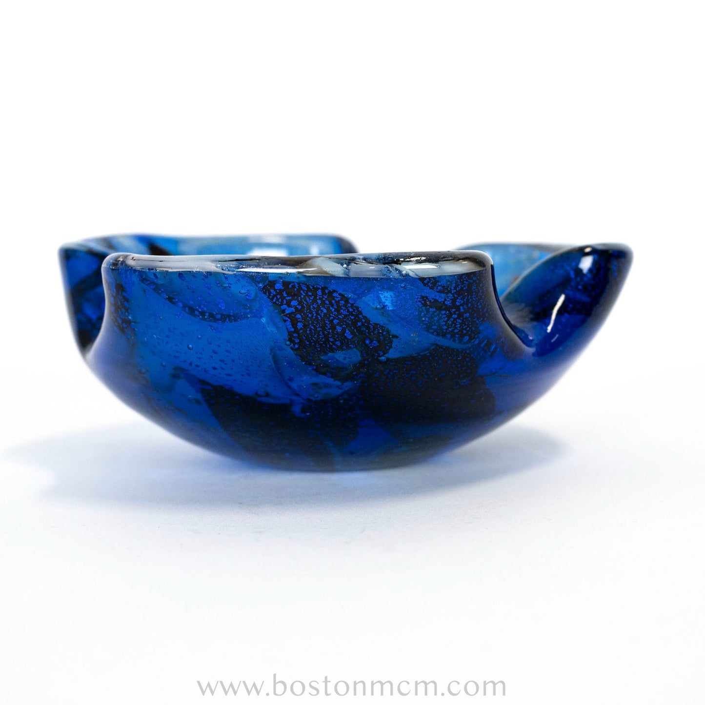 Italian Murano Art Glass Blue Bowl / Ash Tray