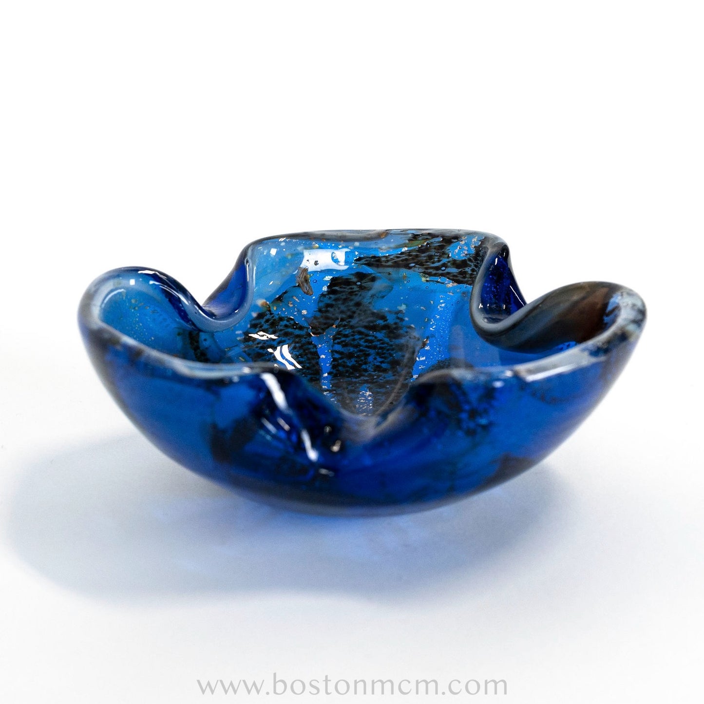 Italian Murano Art Glass Blue Bowl / Ash Tray