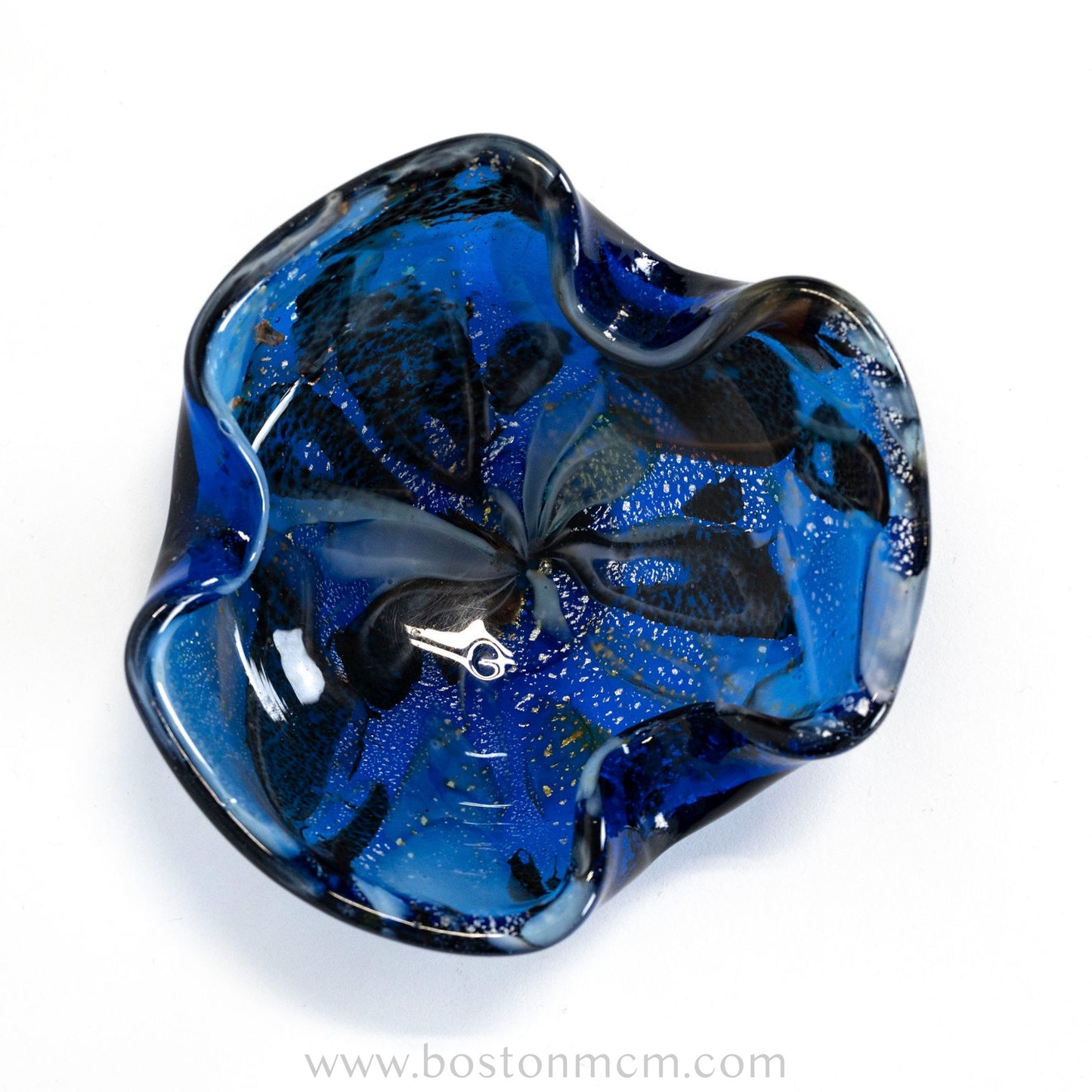 Italian Murano Art Glass Blue Bowl / Ash Tray