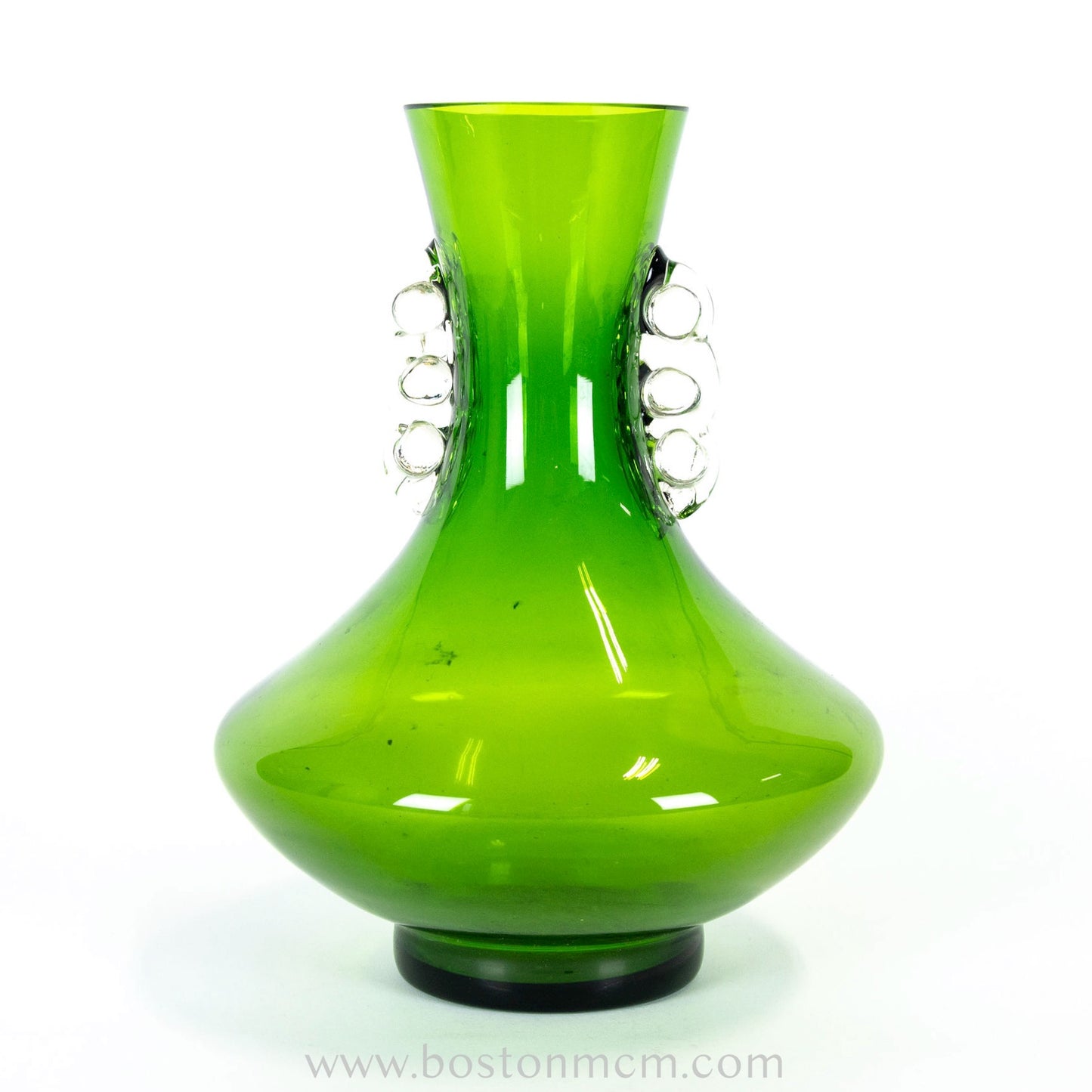 Murano Art Glass Green Vase, possibly Empoli