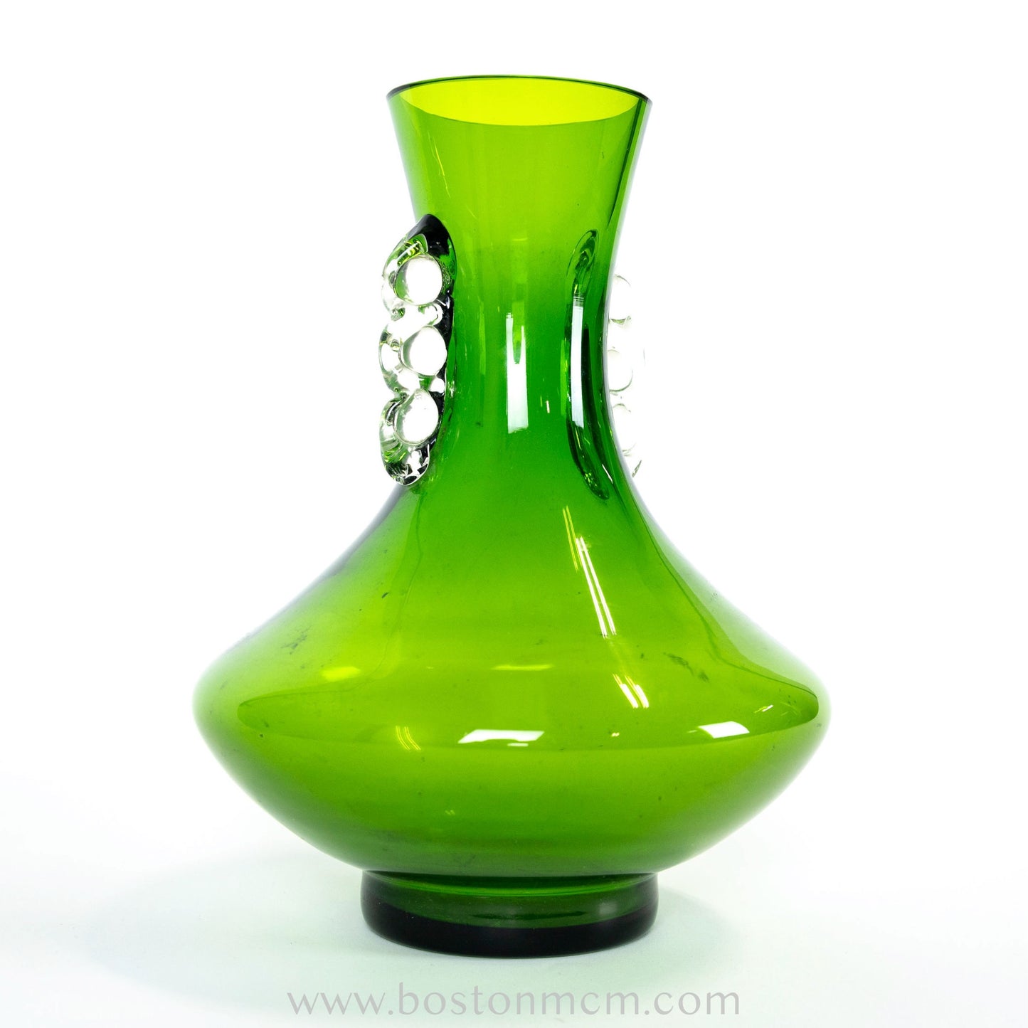 Murano Art Glass Green Vase, possibly Empoli