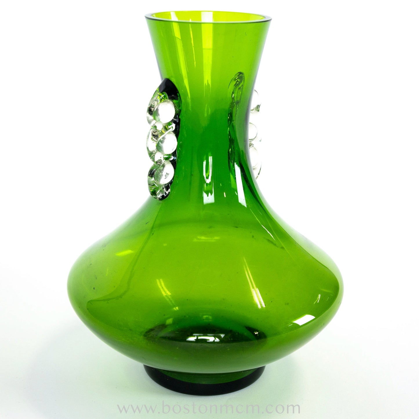 Murano Art Glass Green Vase, possibly Empoli