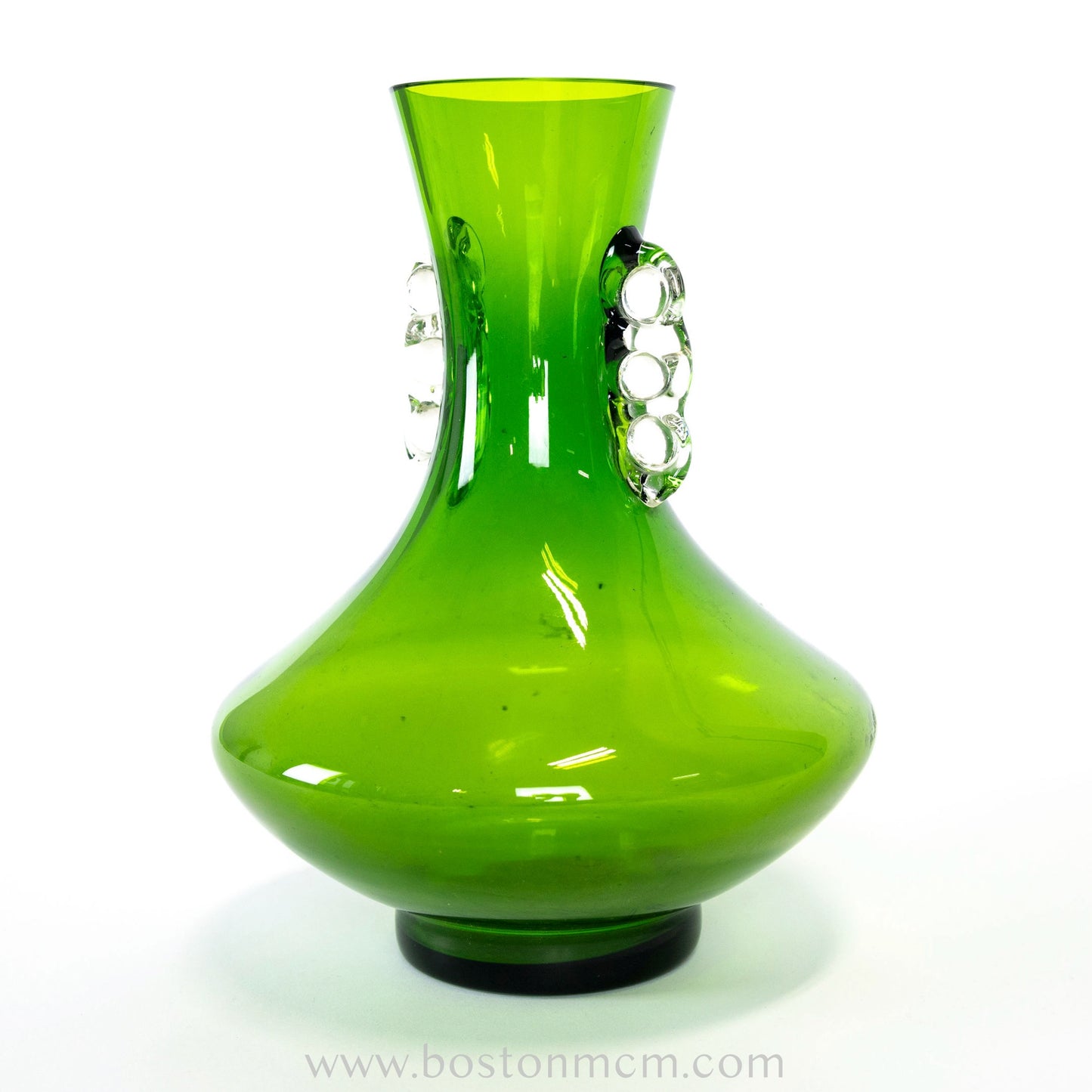 Murano Art Glass Green Vase, possibly Empoli