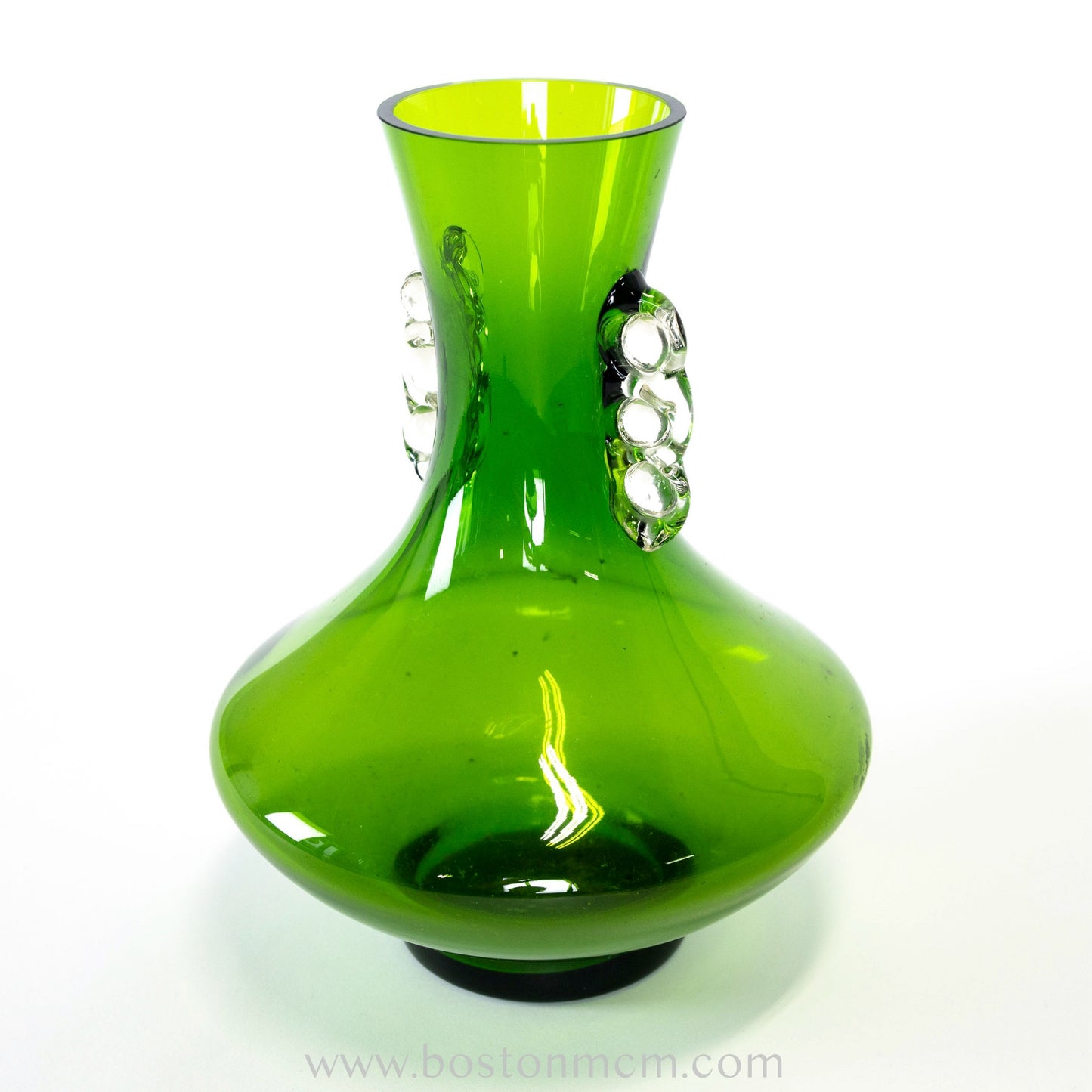 Murano Art Glass Green Vase, possibly Empoli