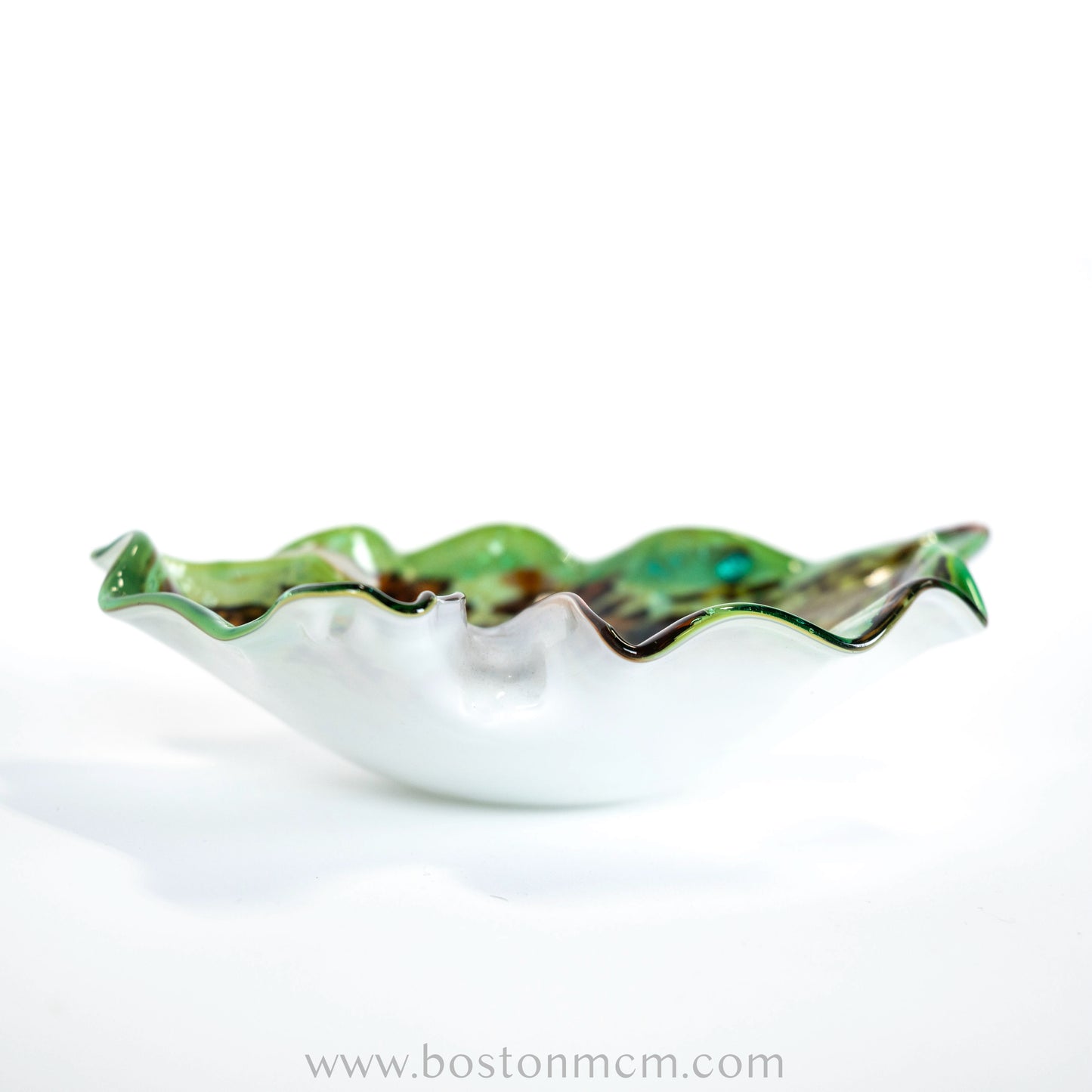 Italian Murano Art Glass Fish-Shaped Aventurine Bowl by Fratelli Toso