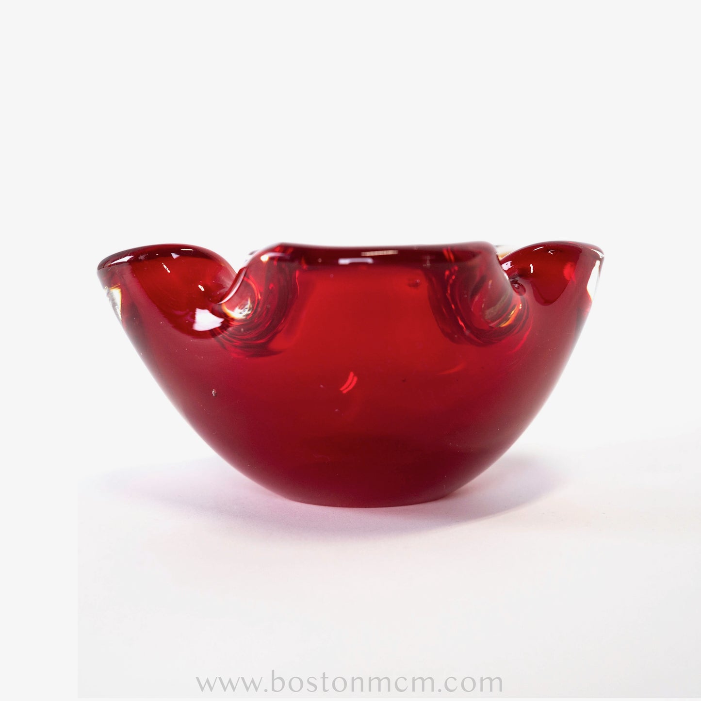 Italian Murano Art Glass Red Bowl / Ashtray