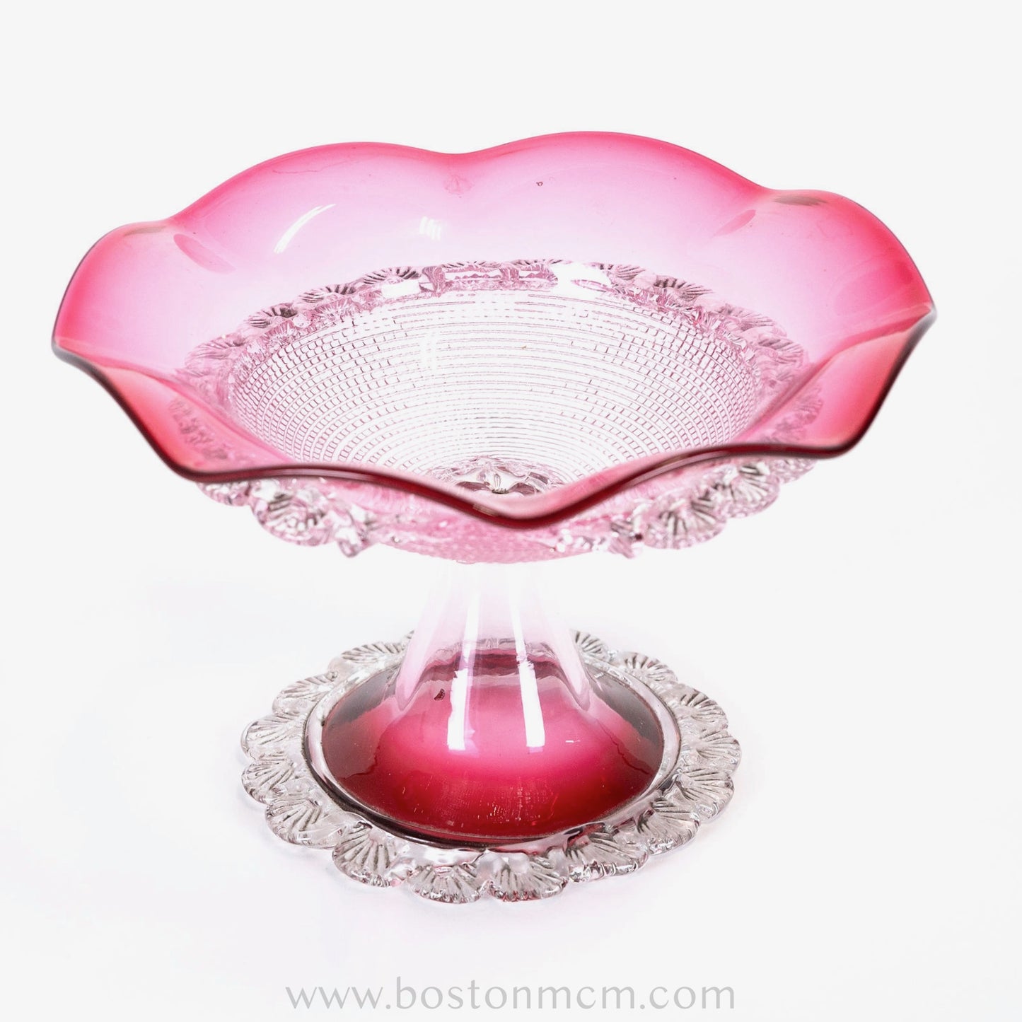 Murano Art Glass Pink Candy Bowl