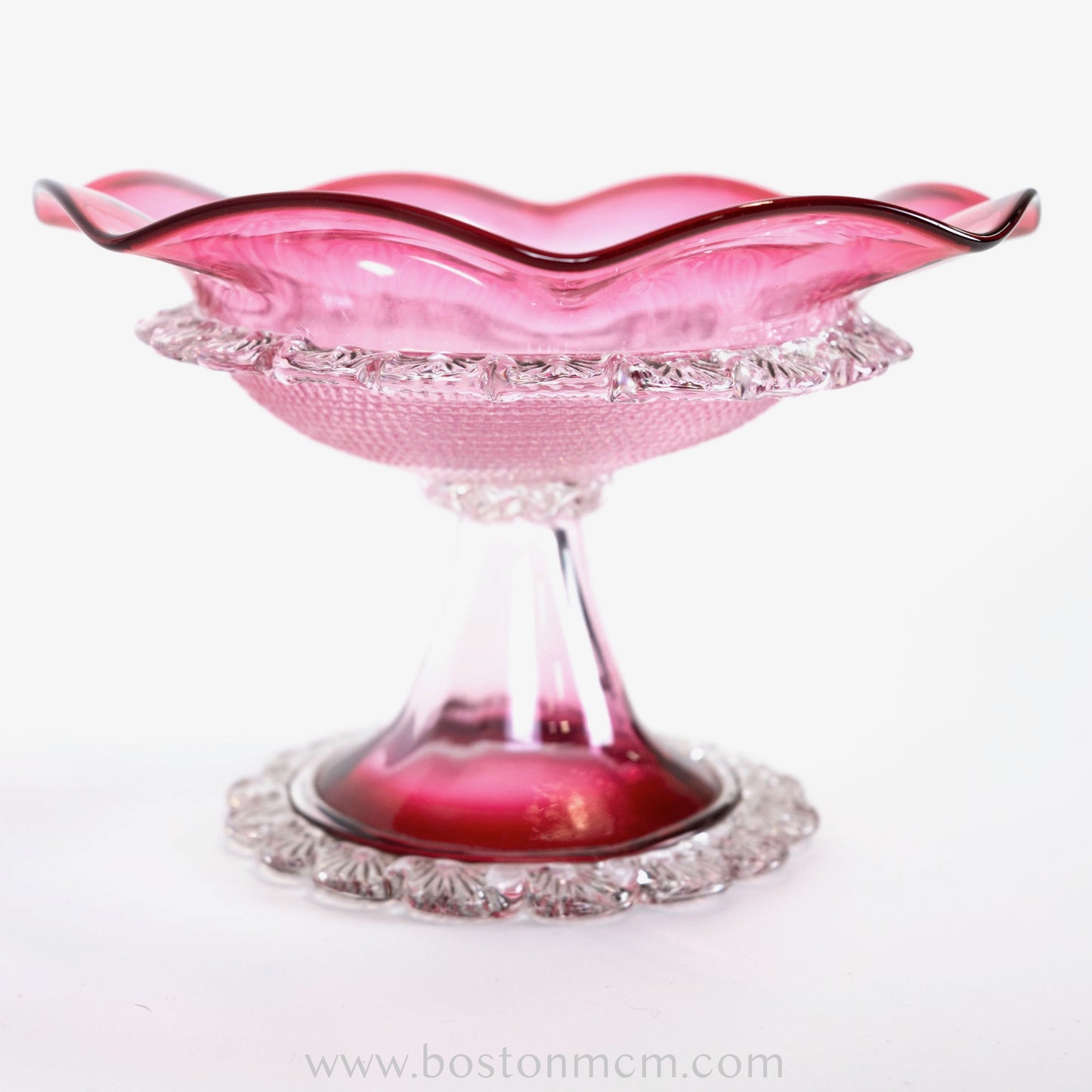 Murano Art Glass Pink Candy Bowl