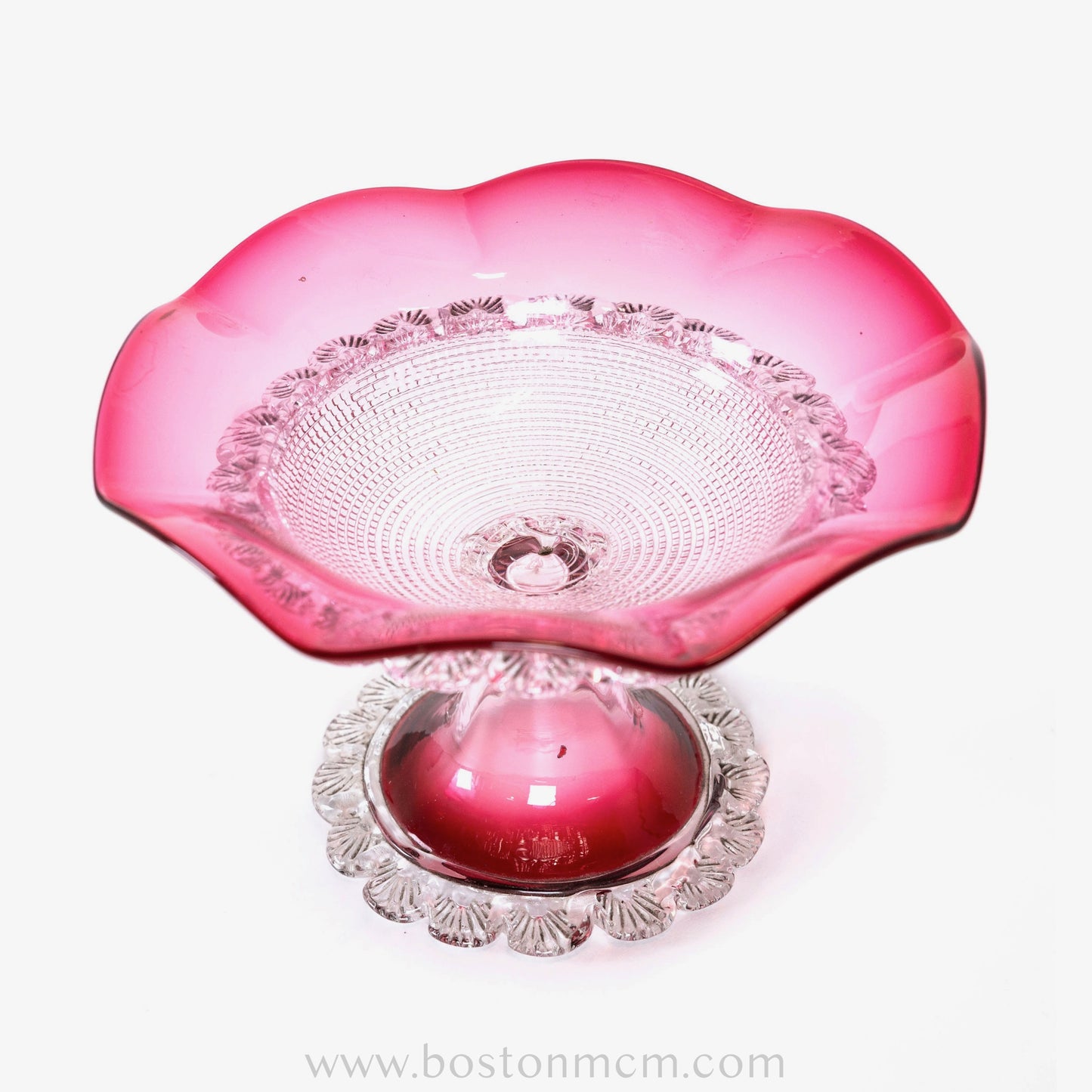 Murano Art Glass Pink Candy Bowl