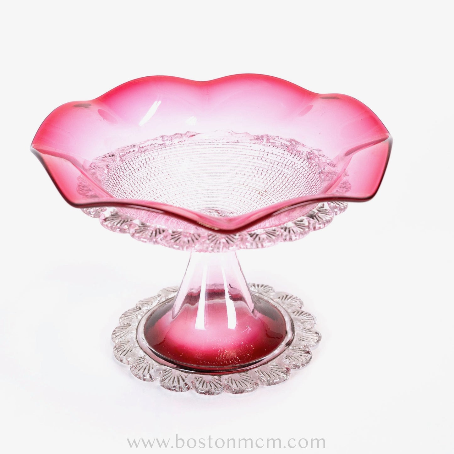 Murano Art Glass Pink Candy Bowl