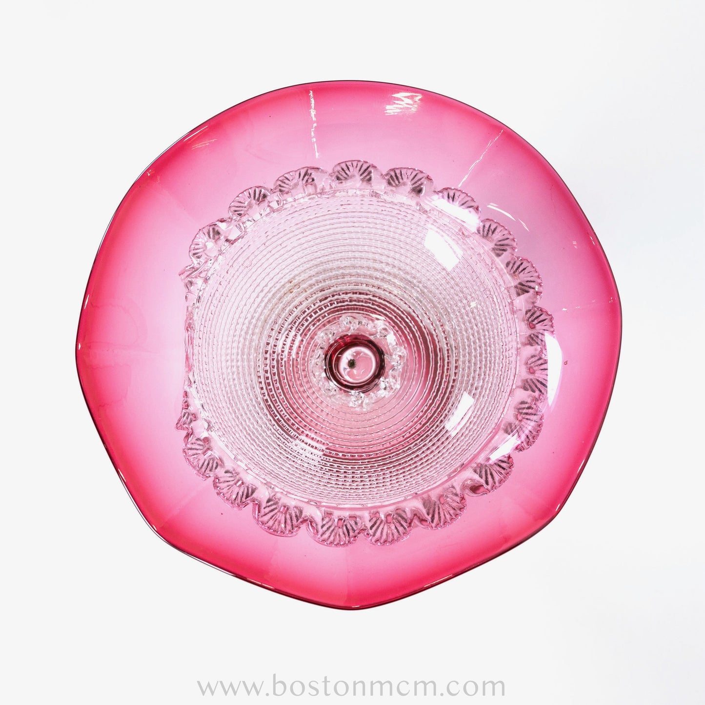 Murano Art Glass Pink Candy Bowl