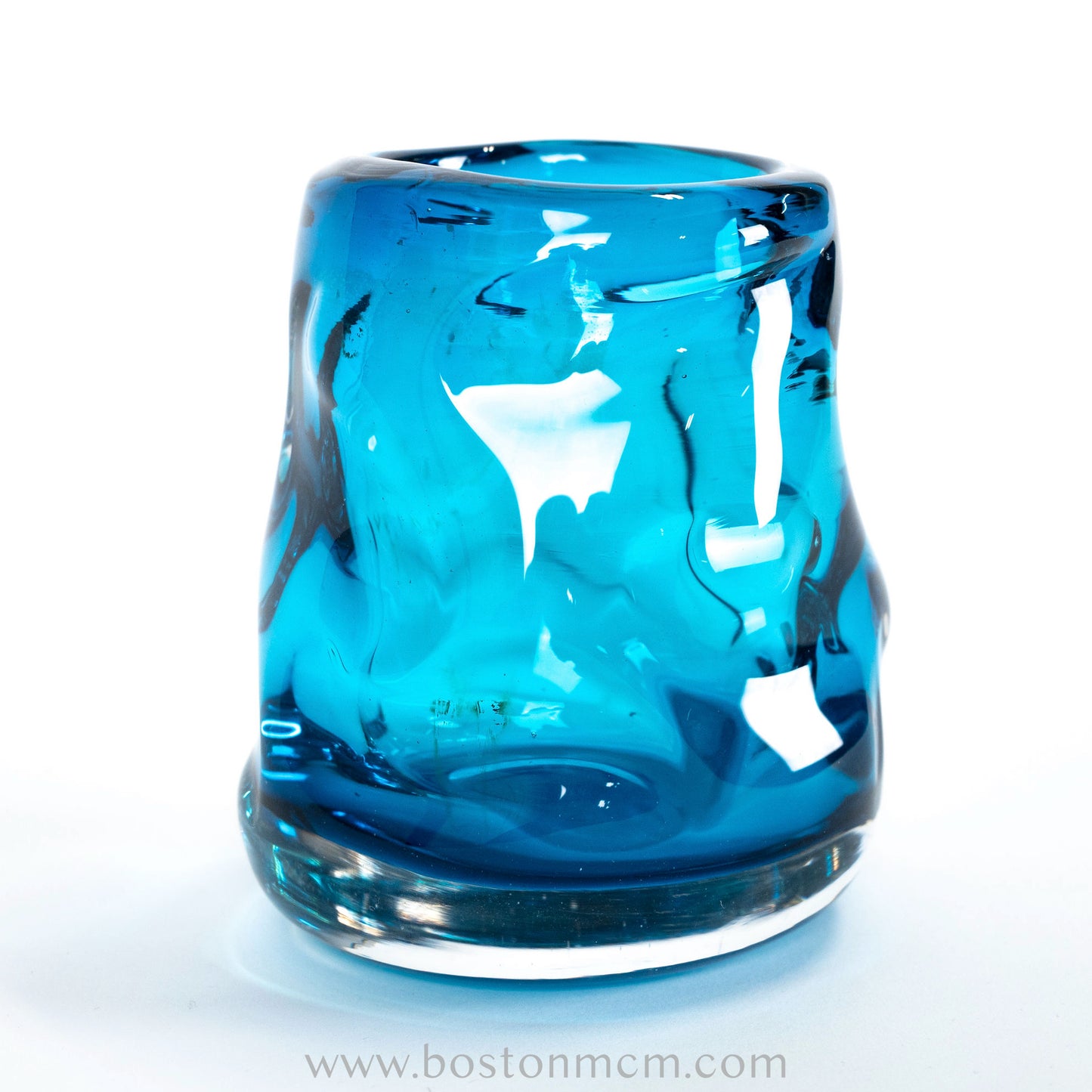 Blue Art Glass Bowl by Whitefriars