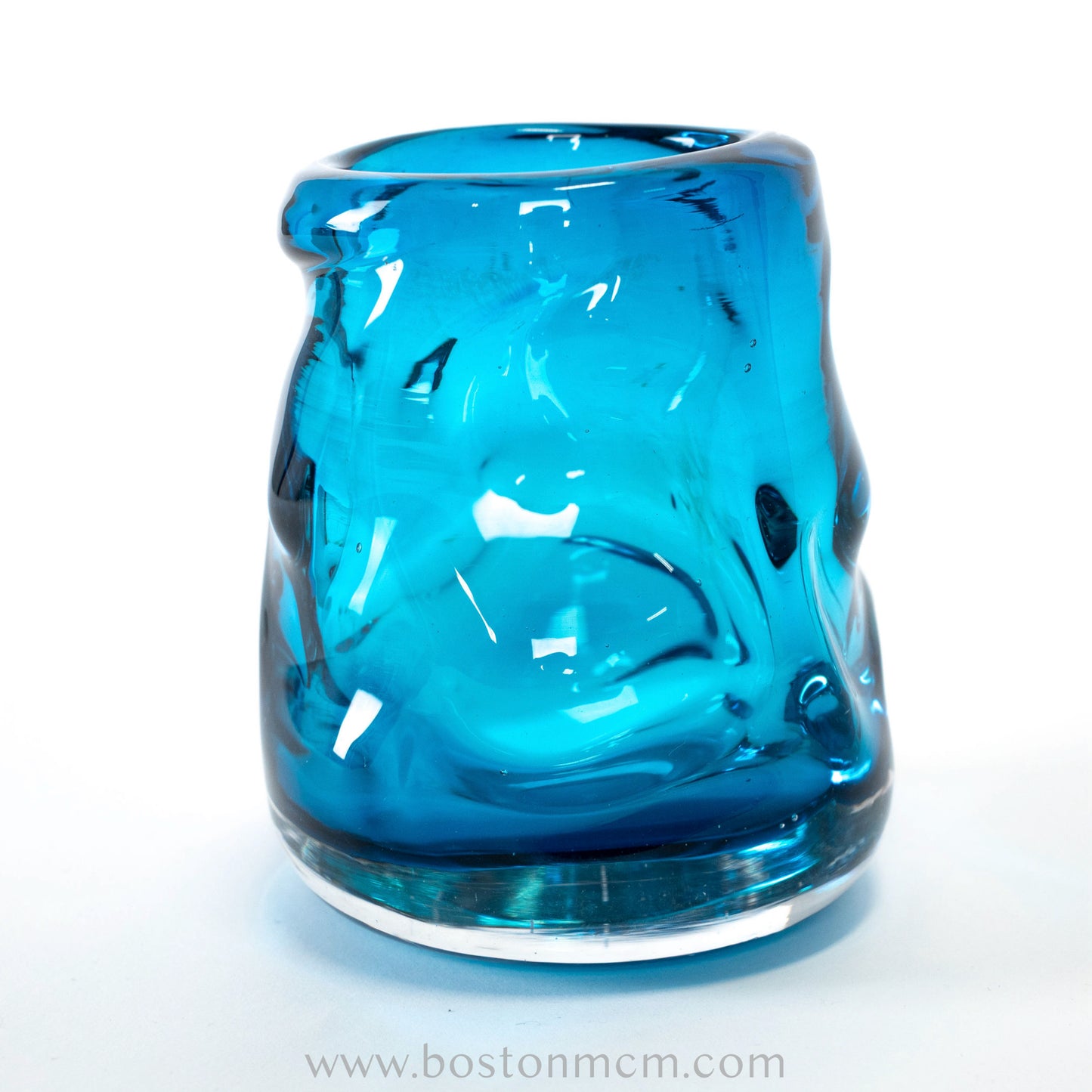 Blue Art Glass Bowl by Whitefriars