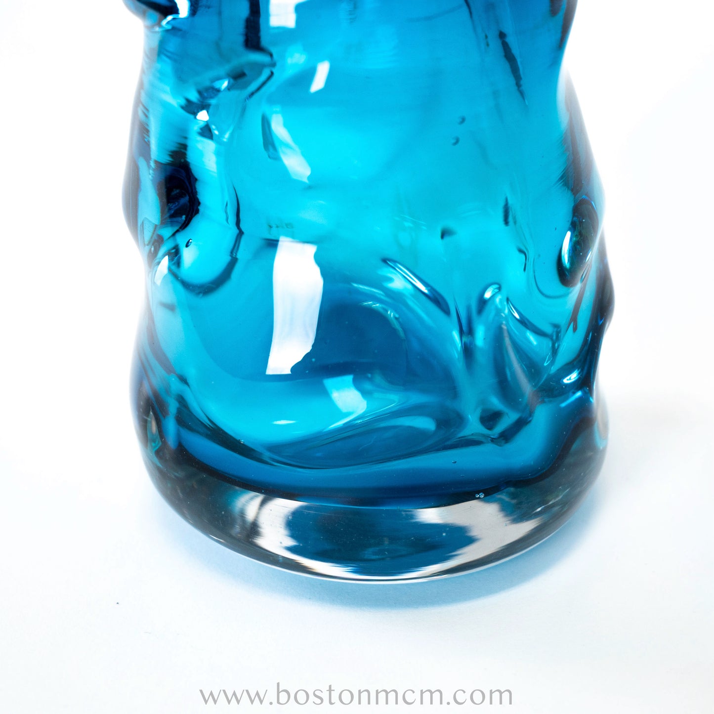 Blue Art Glass Bowl by Whitefriars