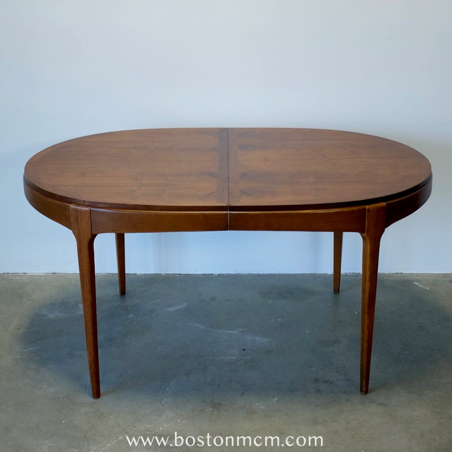 Lane "Rhythm" Walnut Oval Dining Table - #A1676