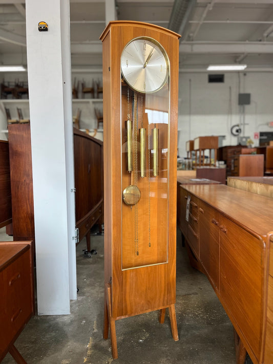 Teak Grandmother / Grandfather Clock with Urgos Uhrenfabrik Movement - #A251