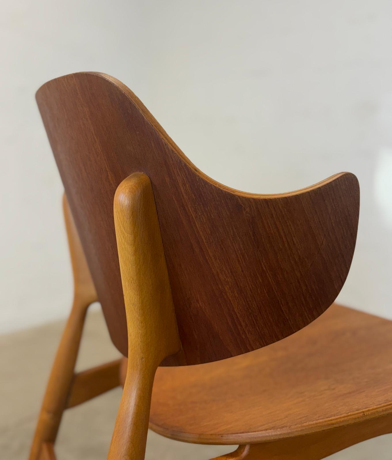 Randers Stolefabrik Model #307 Teak & Beech Chair Designed by Jens Hjorth - #A2151