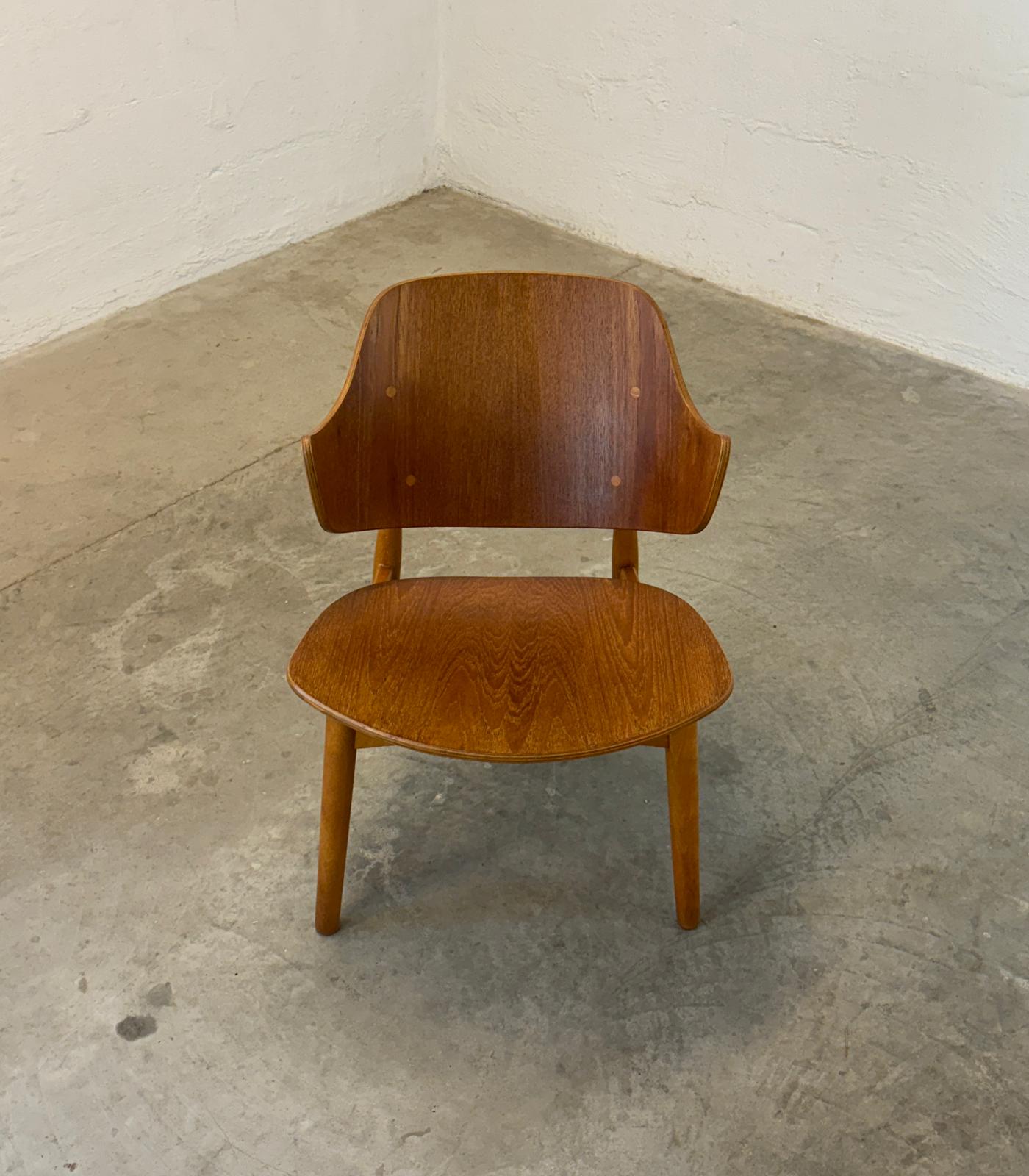 Randers Stolefabrik Model #307 Teak & Beech Chair Designed by Jens Hjorth - #A2151