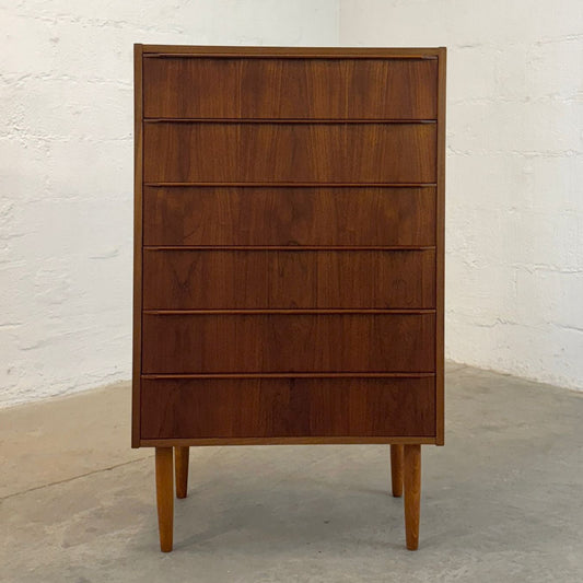 Danish Teak Six Drawer Dresser -  #A2153