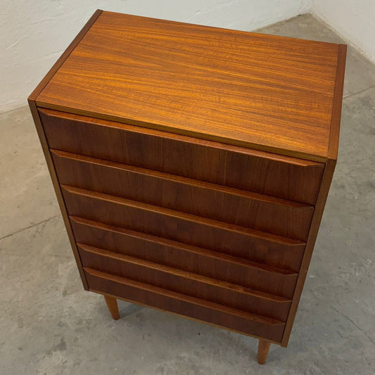 Danish Teak Six Drawer Dresser -  #A2153