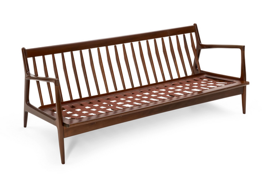 Selig Furniture Walnut Sofa Designed by Ib Kofod-Larsen - #A2084