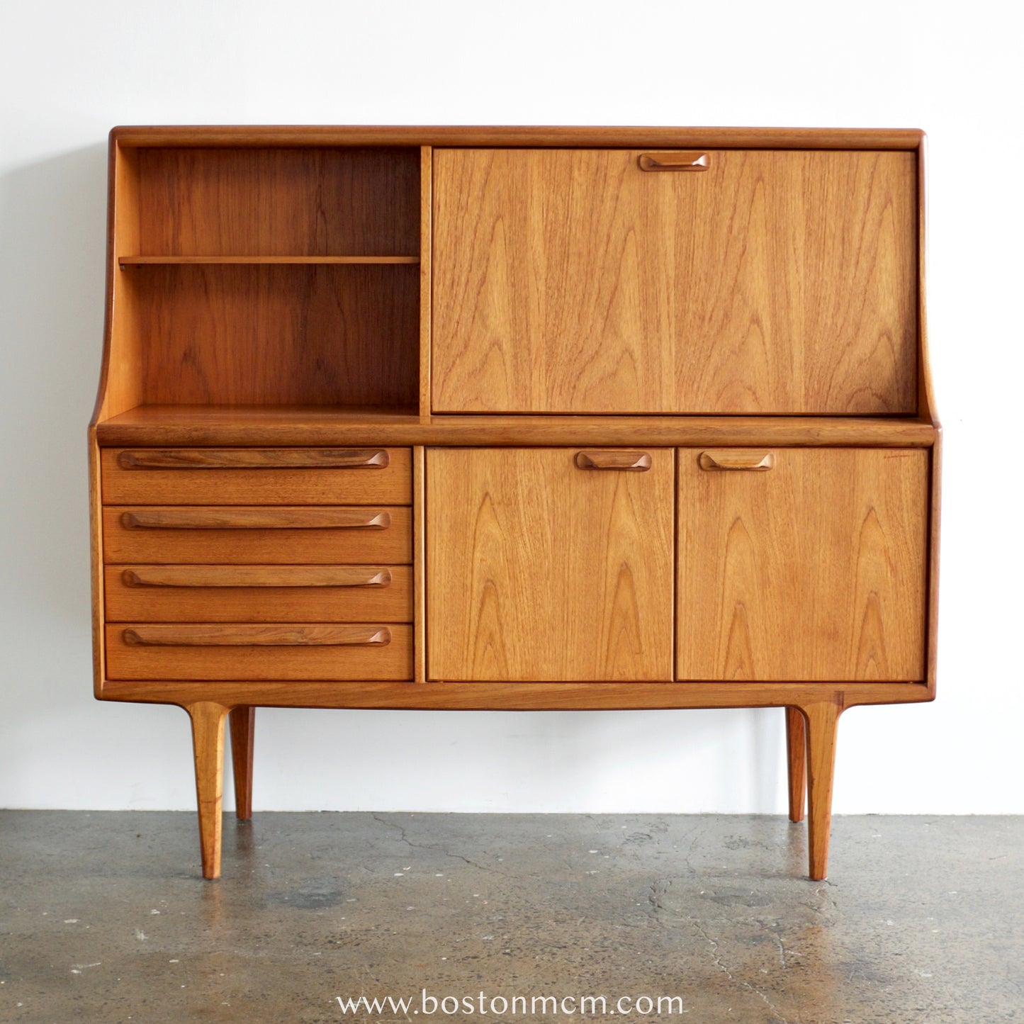 A. Younger "Sequence" Tall Teak Sideboard