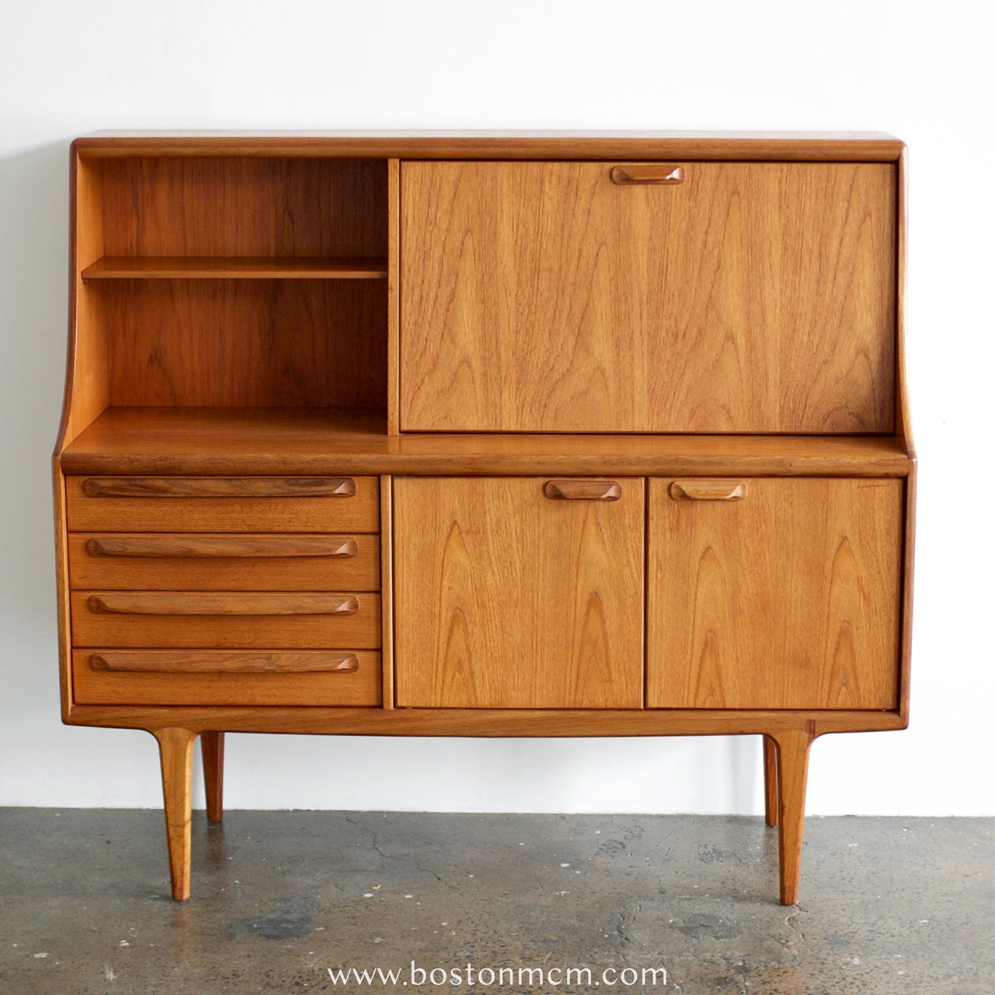 A. Younger "Sequence" Tall Teak Sideboard