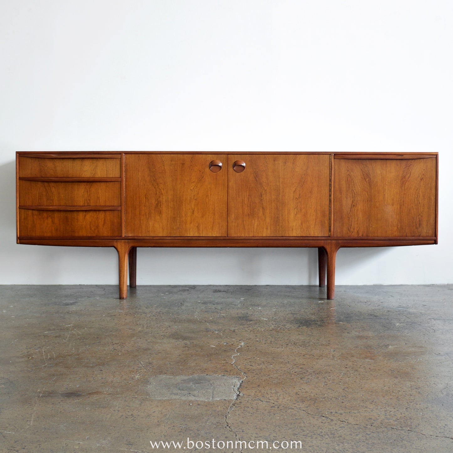 A.H. Mcintosh "Dunottar" Rosewood Credenza Designed by Tom Robertson and Val Rossi