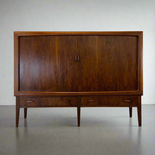 Danish Rosewood & Mahogany Tall Sideboard / Highboard - #A1631