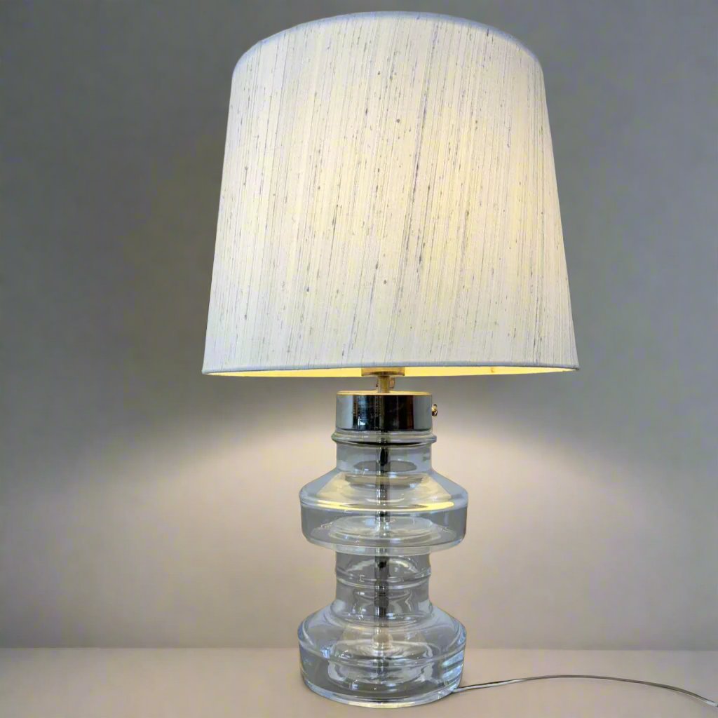 Swedish Glass Table Lamp Designed by Carl Fagerlund for Orrefors - #A1661