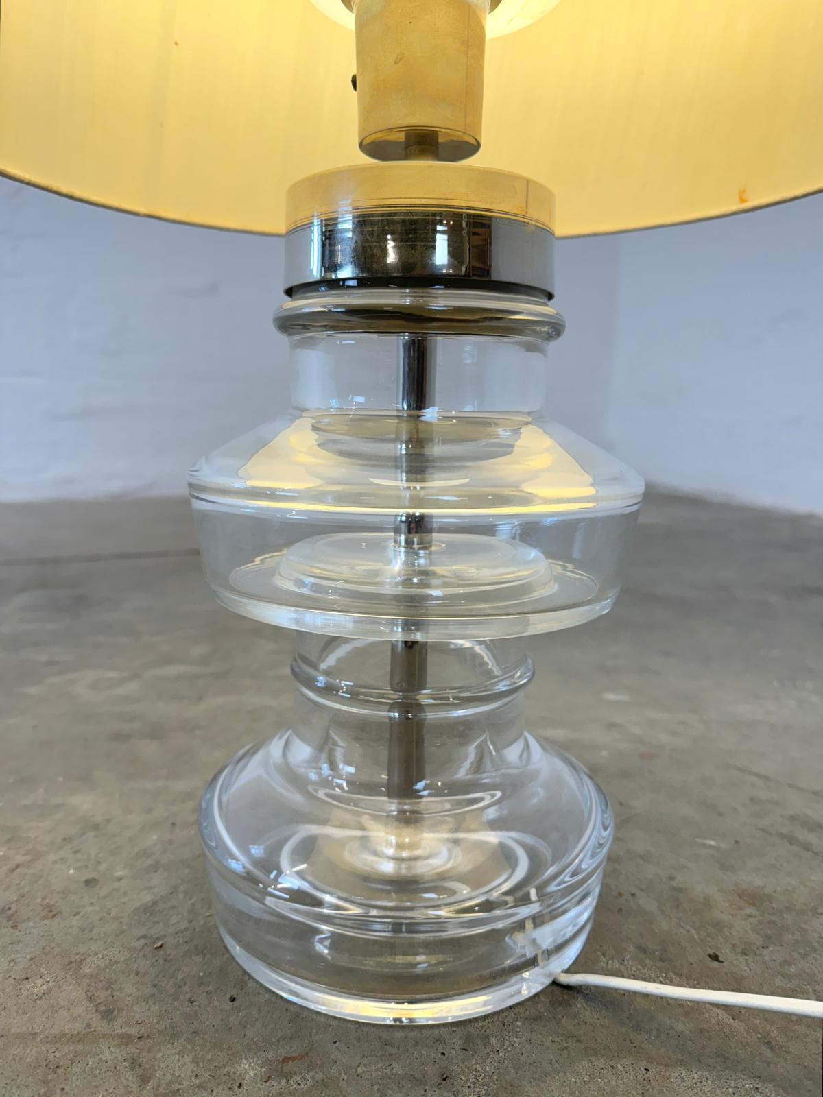 Swedish Glass Table Lamp Designed by Carl Fagerlund for Orrefors - #A1661