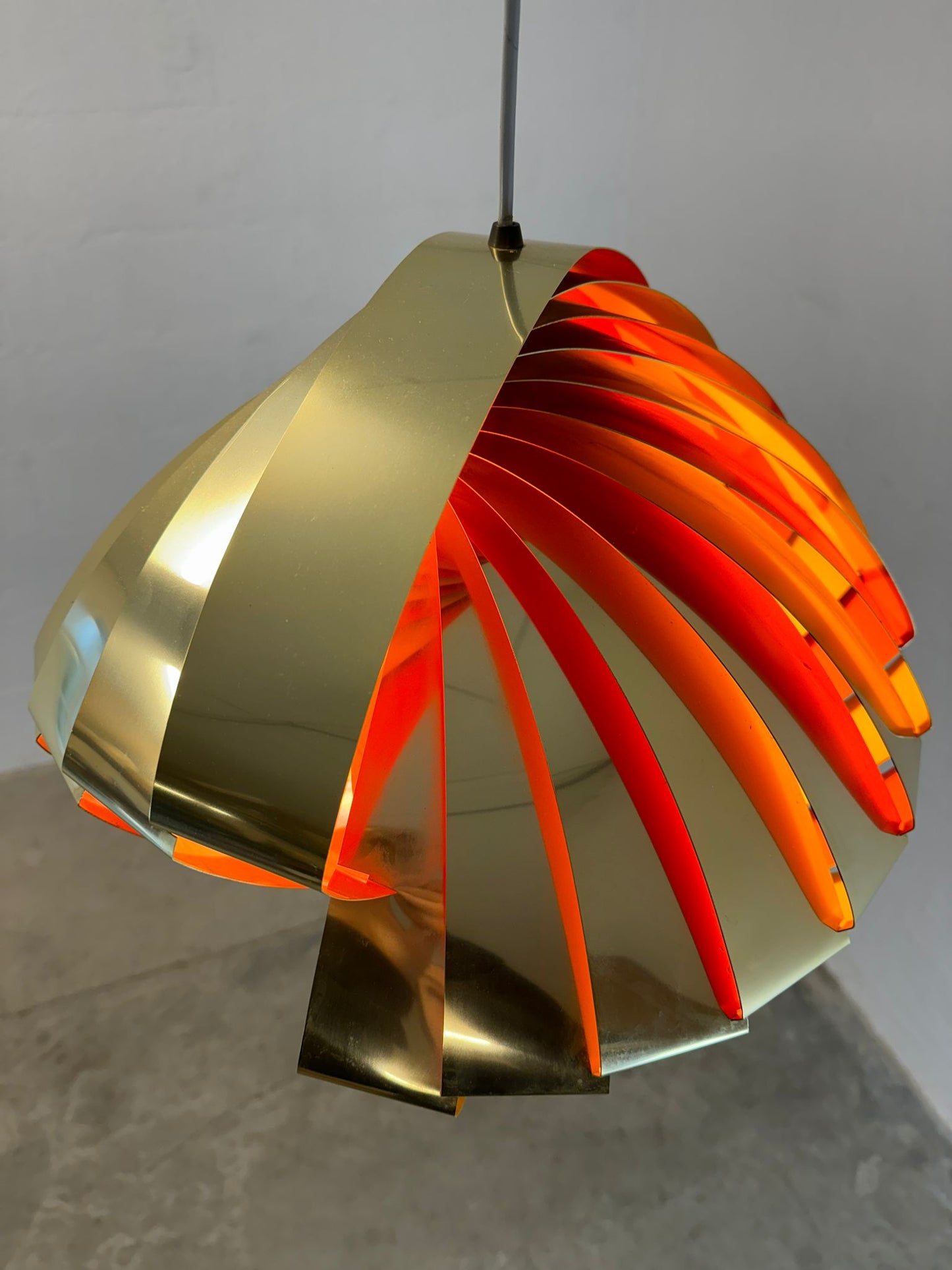 "Konkylie" / Model P483 Brass Pendant Light by Louis Weisdorf for LYFA - #A1667