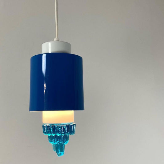 Danish Aluminum & Glass "Icicle" Pendant Light, Probably by Vitrika - #A1668