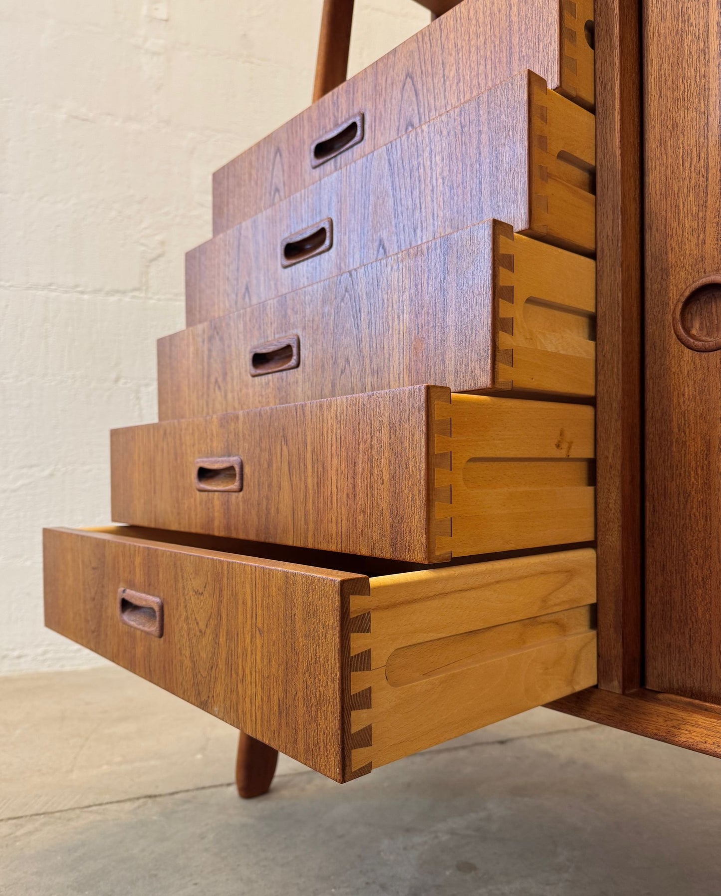Omann Jun. Møbelfabrik Model #3 Double Sideboard / Highboard Designed by Gunni Omann - #A1712