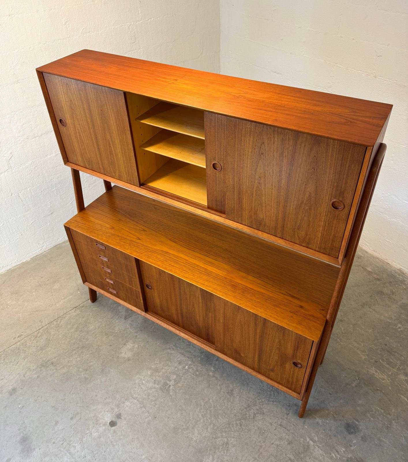 Omann Jun. Møbelfabrik Model #3 Double Sideboard / Highboard Designed by Gunni Omann - #A1712