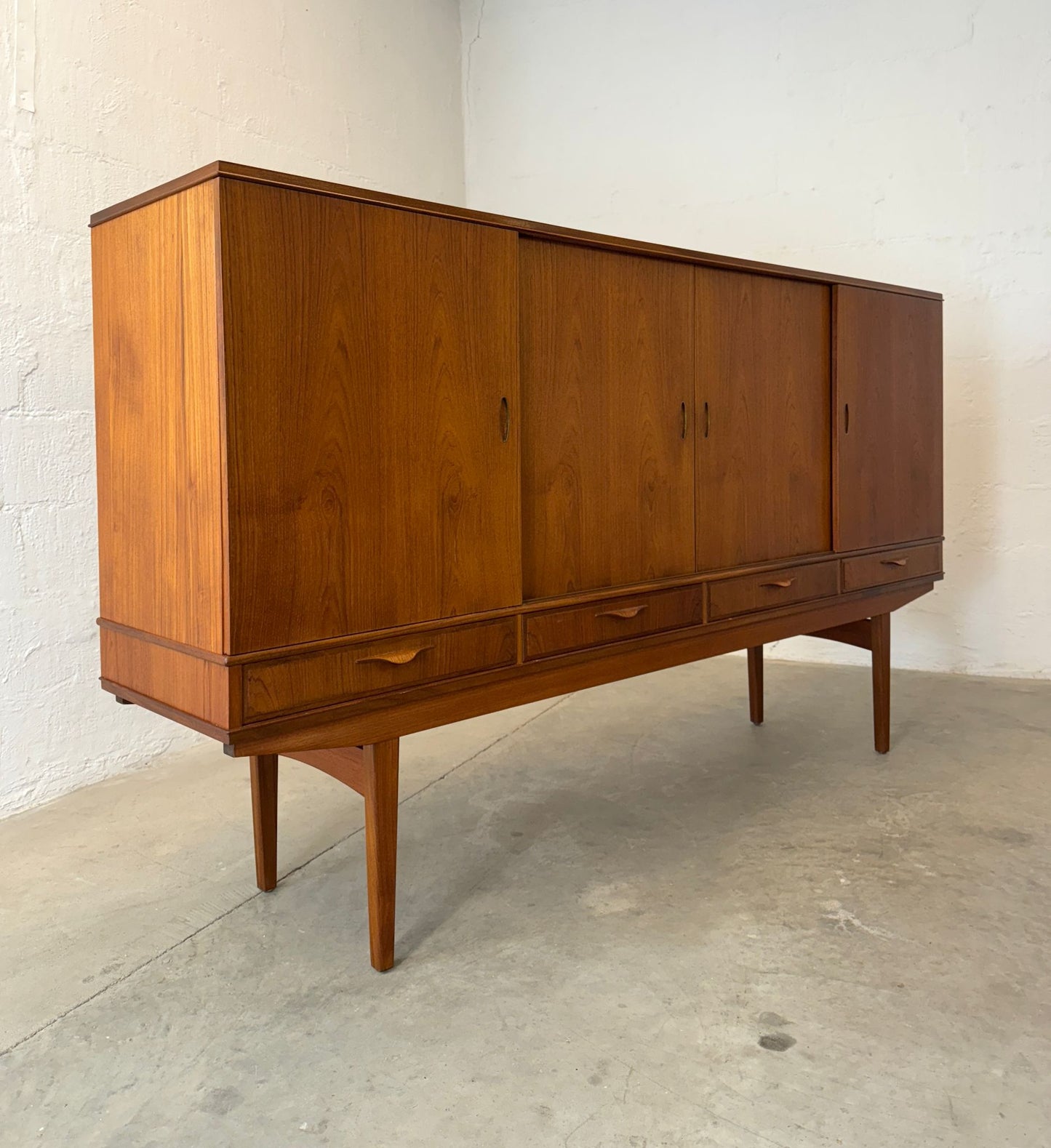 Danish Teak Tall Sideboard / Highboard - #A1754