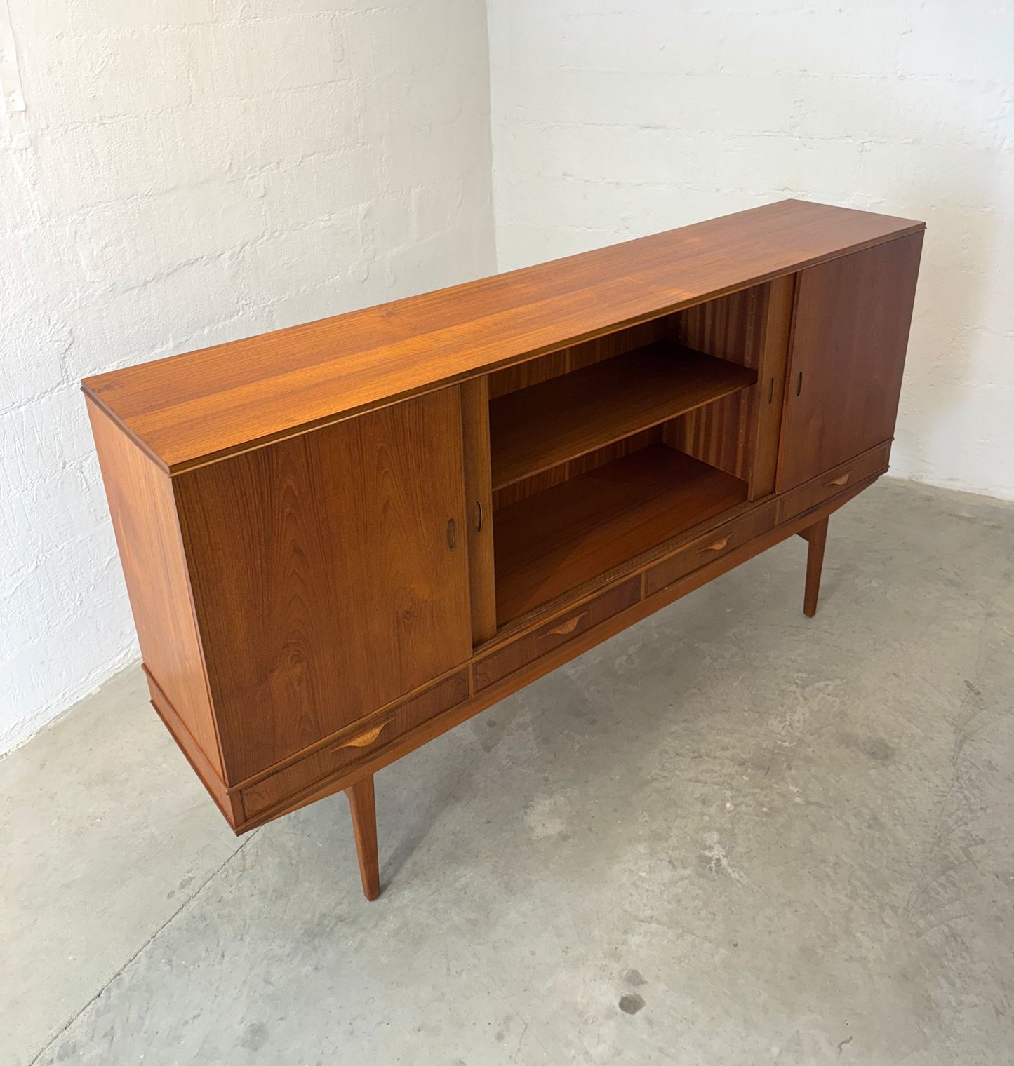 Danish Teak Tall Sideboard / Highboard - #A1754