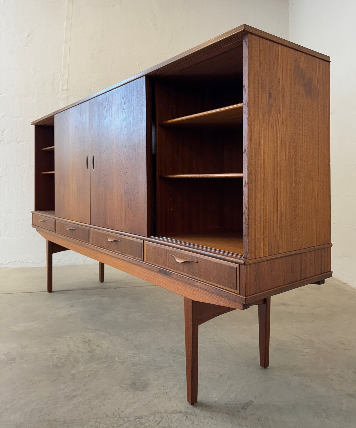 Danish Teak Tall Sideboard / Highboard - #A1754