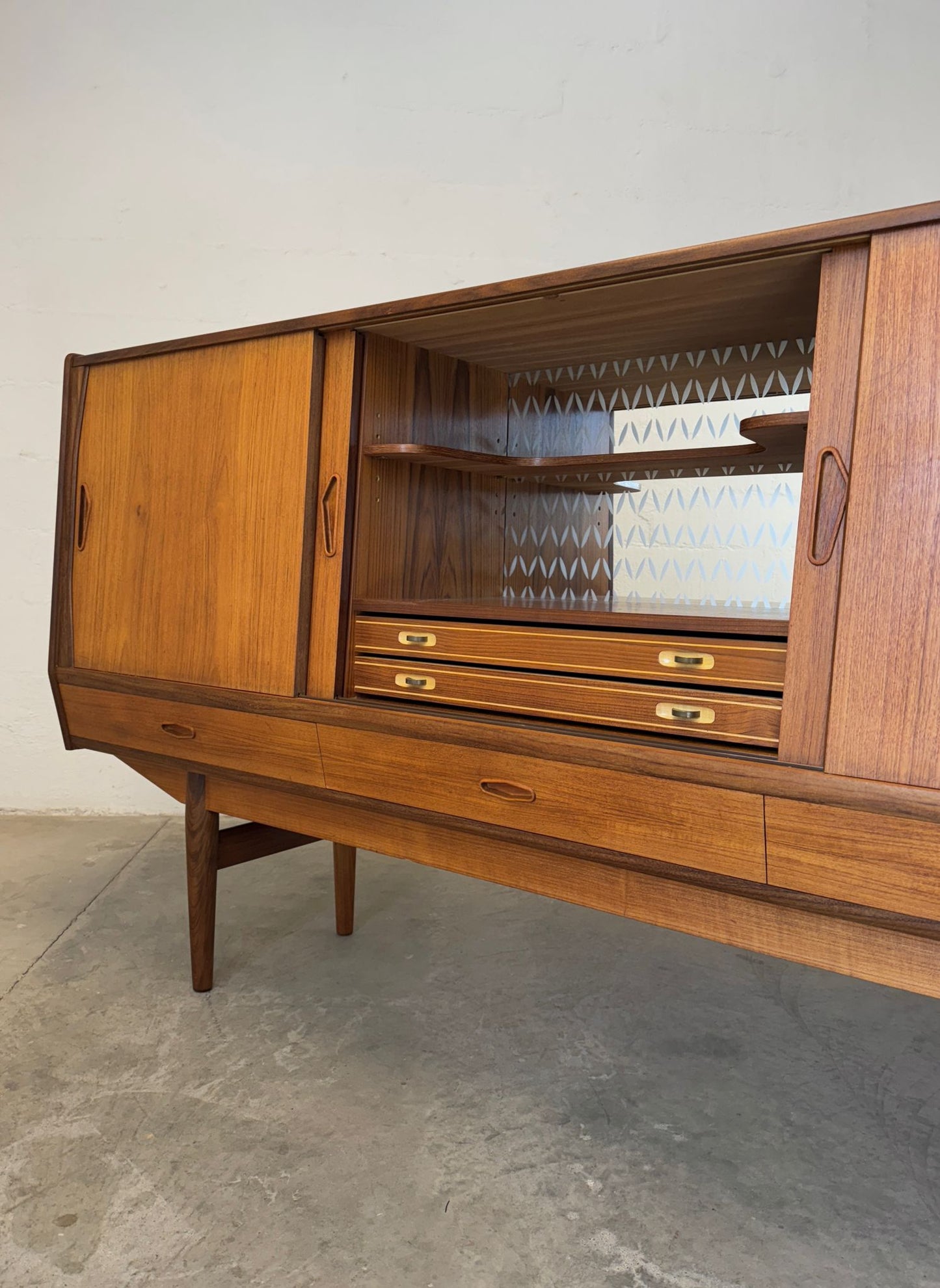 Danish Teak Tall Sideboard / Highboard - #A1714