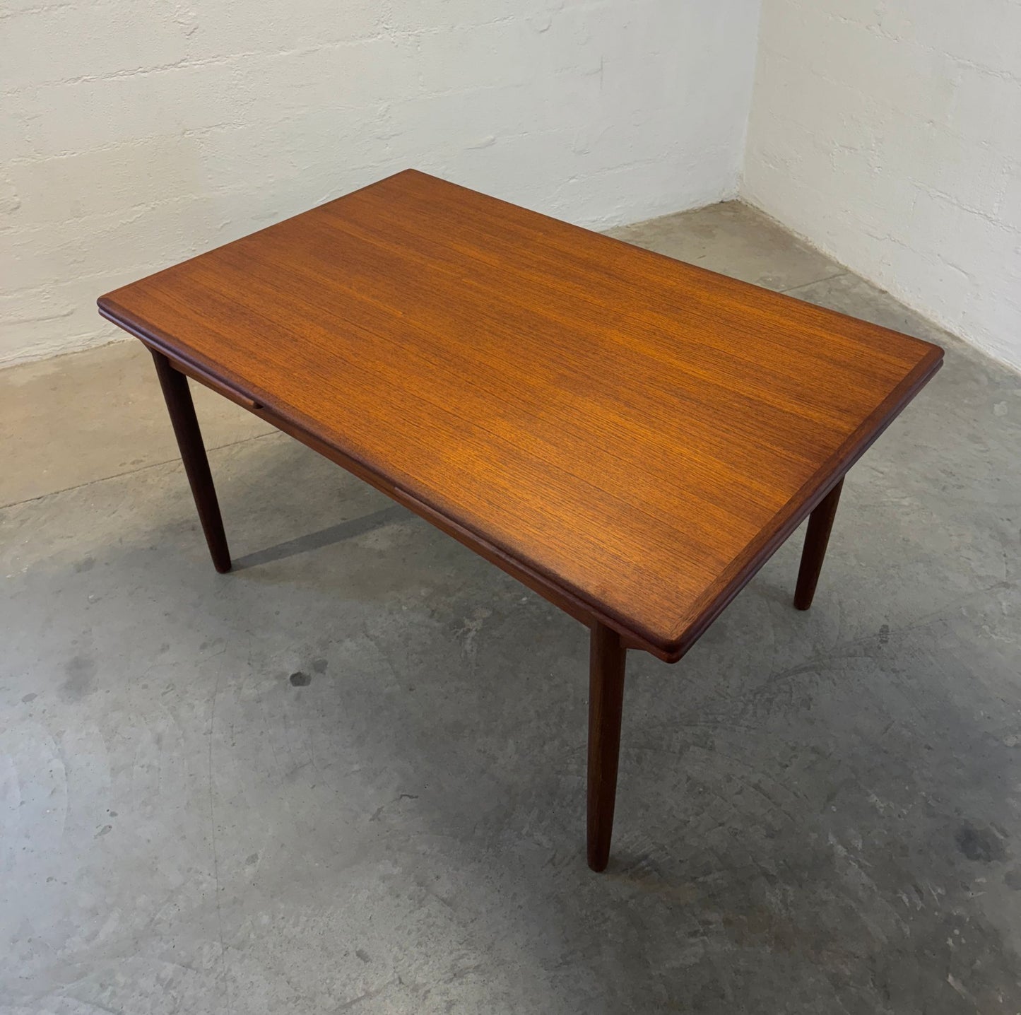 Danish Teak Draw Leaf Dining Table - #A1716