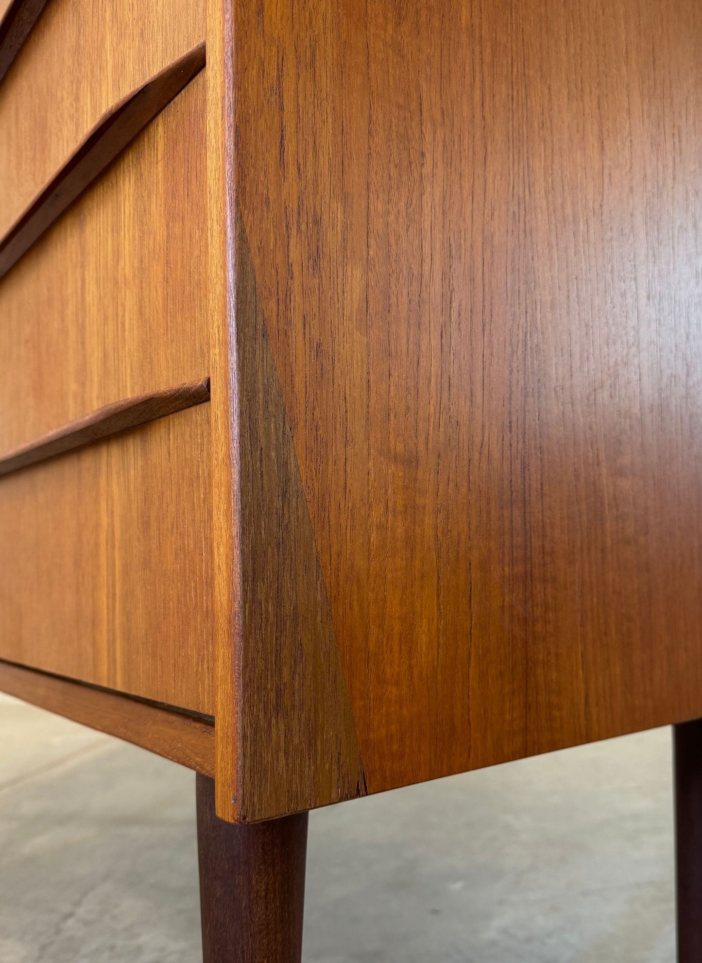 Danish Teak Seven Drawer Dresser - #A1719