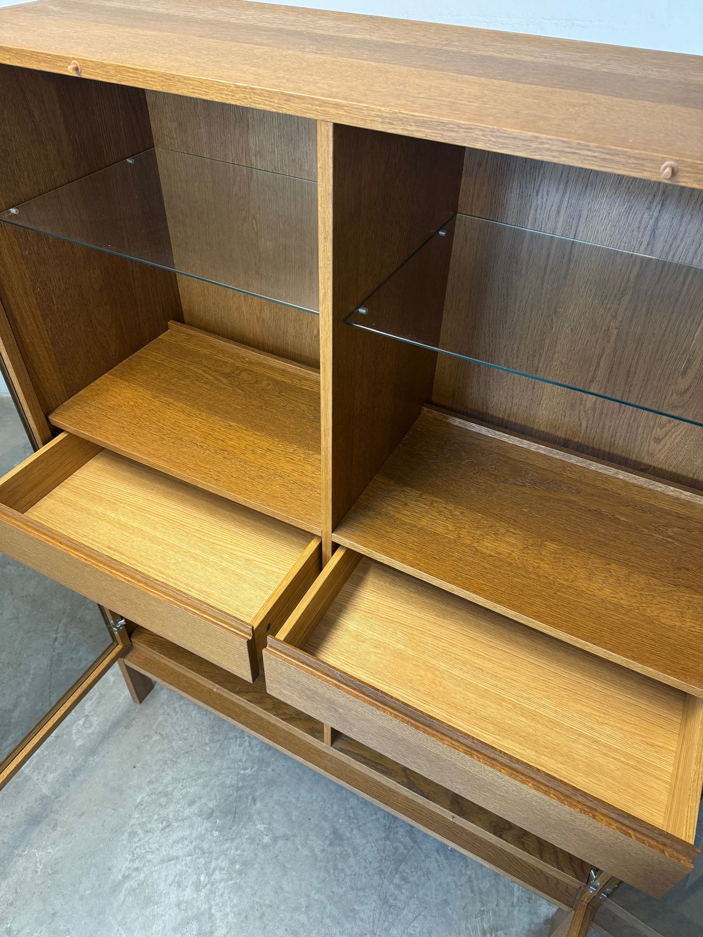 IKEA “Stockholm” Oak Display Cabinet - #A1720