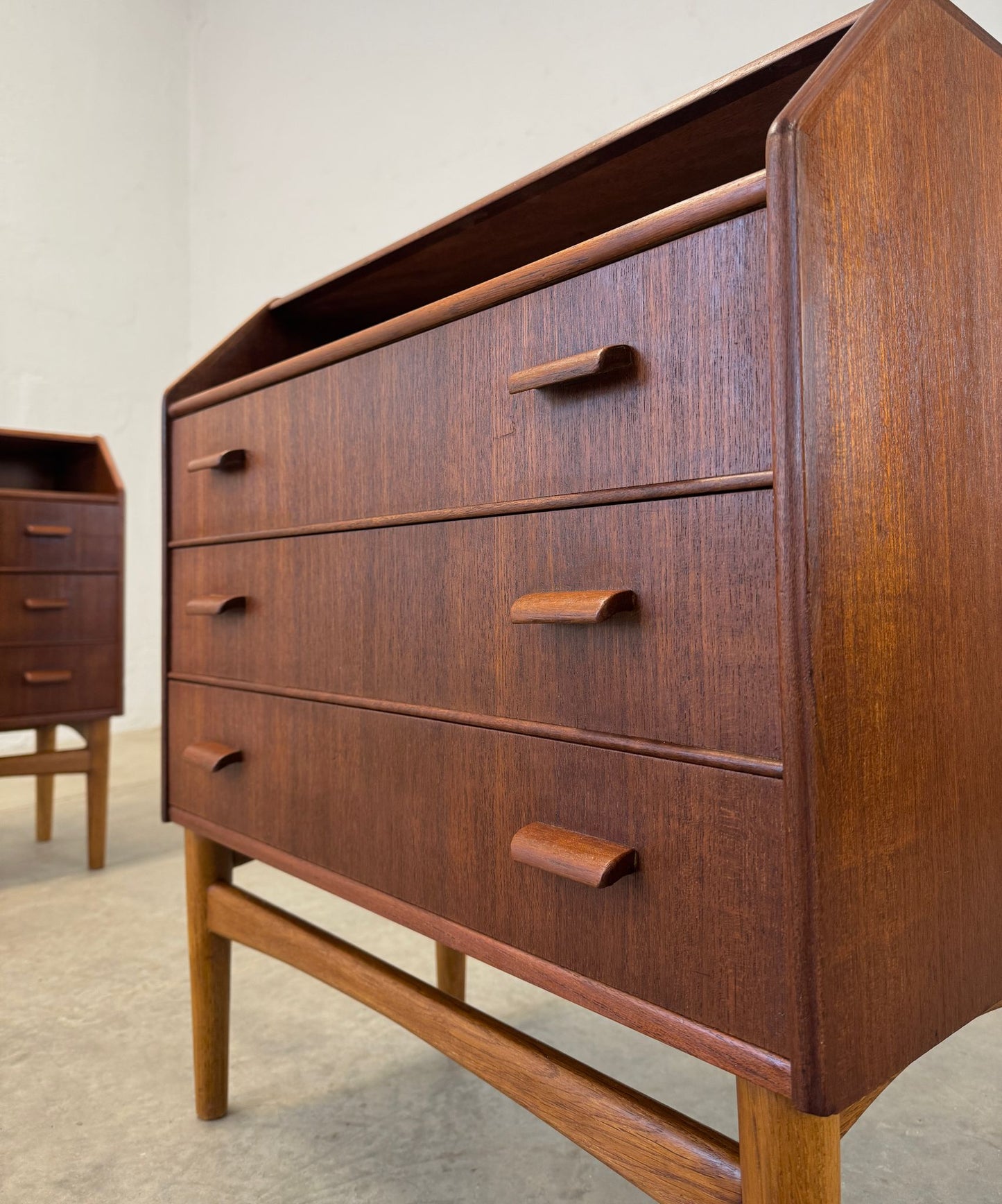 L. Chr. Larsen & Søn Pair of Teak Nightstands - #A1721