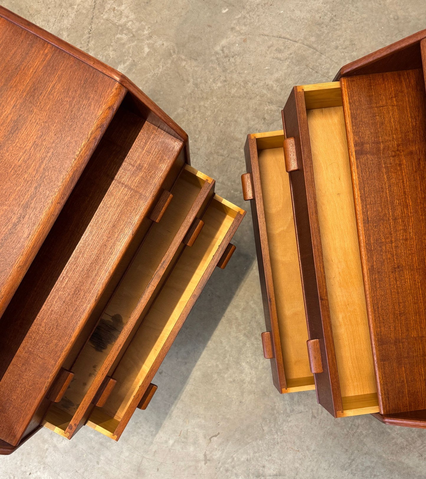 L. Chr. Larsen & Søn Pair of Teak Nightstands - #A1721